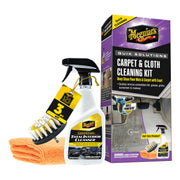 Meguiar's front of kit showing cleaner, brush and towel for complete results