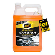 Meguiar's front view gallon bottle showing product and branding for convenient storage
