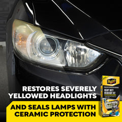 Meguiar's oxidation removal pad close-up demonstrating aggressive cutting power