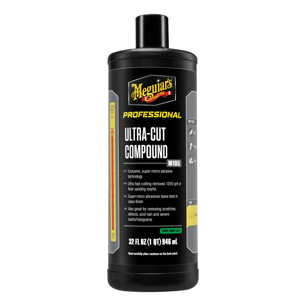Meguiar's front label showing product name and volume for quick identification and trust