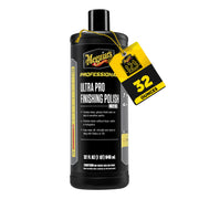 Meguiar's bottle front label showing product and benefit of pro finishing