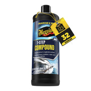 Meguiar's front label of M67 Marine/RV compound showing product identity and benefits