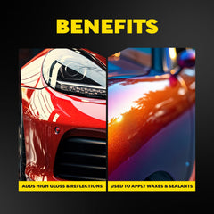 Meguiar's close-up of foam texture revealing cell structure for even product distribution