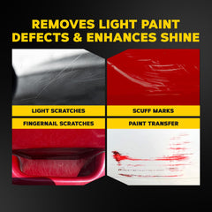 Meguiar's ScratchX compound open tube illustrating controlled application