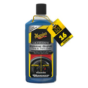 Meguiar's bottle front label showing product and glossy finish benefit