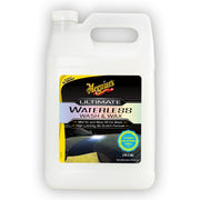 Meguiar's front view of 1-gallon bottle shows brand and easy cleaning