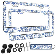 Meigfedam front view of floral plate frame showing elegant design and instant style