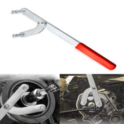 Mejiao front view of pulley holder showing heavy duty construction and benefit of secure hold