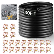 Meonum front packaging showing 30FT hose and included clamps for convenience