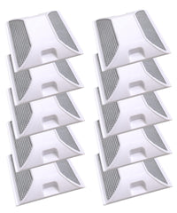 Merhoff & Larkin front pack showing 10 white reflectors, enhances nighttime visibility