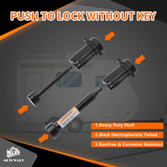 METOWARE coupler lock detail revealing zinc alloy core and reinforced keys for improved strength and durability