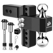 METOWARE front profile receiver hitch showing fit and rugged design for reliable towing