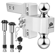 METOWARE front view ball mount showing receiver fit and strength benefit