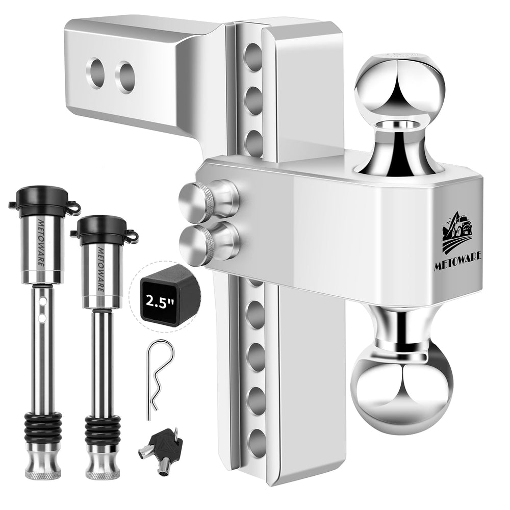 METOWARE front view of hitch showing full assembly and versatility