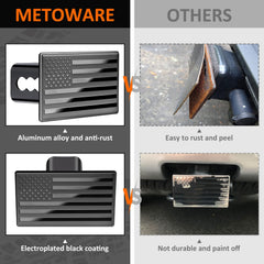 METOWARE keyed hitch lock detail showing security and theft deterrence