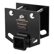 METOWARE front view of receiver showing 2x2 opening and secure fit