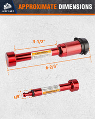 METOWARE side profile showing 3.5 inch effective pin length for correct fit