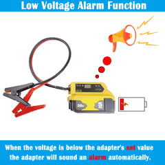 MgcSTEM LED voltage display closeup showing real-time battery reading benefit