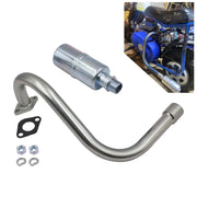 MGWILL front view of exhaust showing complete assembly and straightforward replacement benefit