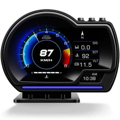 MH front display showing speed and RPM for quick glance safety