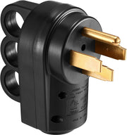 Miady 50AMP plug front view showing solid construction and easy identification