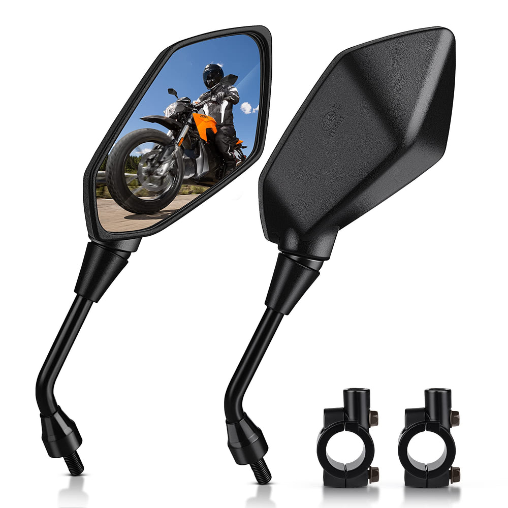 MICTUNING hawk-eye front view showing wide reflective surface and clearer rear vision