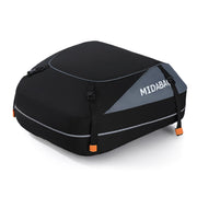 MIDABAO front view of rooftop carrier showing capacity and shape, protects gear