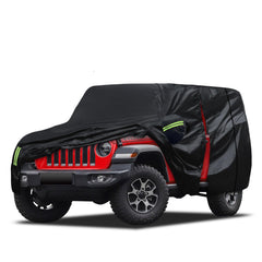 Migaven cover fitted on Jeep Wrangler front view protects exterior