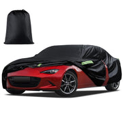 Migaven front profile on Mazda MX-5 showing snug custom fit and full-body protection
