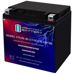 Mighty Max Battery front label showing model and specs for quick ID and confidence