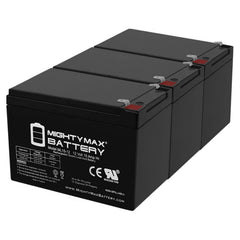 Mighty Max Battery front view showing label and capacity benefit
