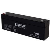 Mighty Max Battery front view showing compact 12V 2.3Ah unit providing reliable power