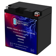 Mighty Max Battery front view showing compact case and ready-to-install benefit