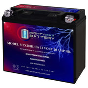 Mighty Max Battery front view showing compact sealed housing and quick install benefit