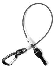 Mighty Paw front view of chew-proof dog seat belt showing full length and hook