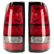 MiKaFex tail light front assembly showing clear red lens and direct-fit design