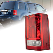 MiKaFex front view tail light showing fit and clear lens benefit