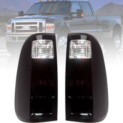 MiKaFex tail light front assembly showing smoke-red lens and clean fit