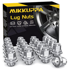 MIKKUPPA front view of 20-piece lug nut kit showing neat packaging and fit