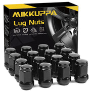 MIKKUPPA front packaging showing lug nuts and brand, durable replacement hardware benefit