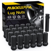 MIKKUPPA front packaging showing lug nuts and included socket, clear fit verification
