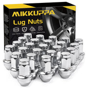 MIKKUPPA front packaging showing 24 lug nuts and factory-fit aesthetics