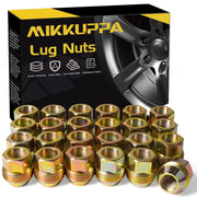 MIKKUPPA front view of 24-piece lug nut set showing complete kit and finish benefit