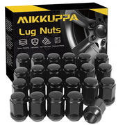MIKKUPPA front packaging showing full 23-piece lug nut kit and clear labeling benefit: quick identification