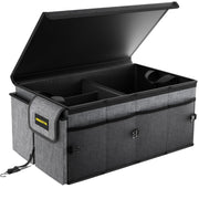 MIKKUPPA front view with closed lid showing secure storage benefit
