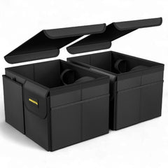 MIKKUPPA front view of both organizers showing compact storage benefit