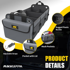 MIKKUPPA interior compartments and adjustable dividers for customizable organization