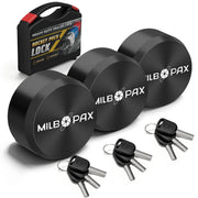 MILBOPAX puck lock front view showing secure enclosed body benefit