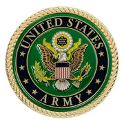 Military Gift Shop Army medallion front view showing clear seal and pride