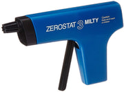 Milty Zerostat front view showing compact anti-static device and easy grip for cleaner playback